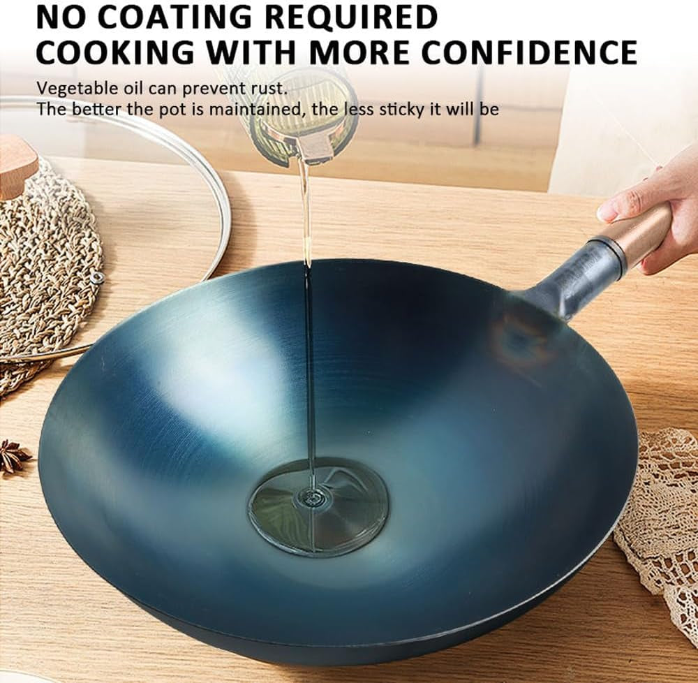 pre-seasoned-blue-carbon-steel-wok-pan-13-5-inch-round-bottom-stir-fry-pan-for-gas-stovetops-heavy-duty-chinese-cookware-with-stay-cool-wooden-handle-5-quart