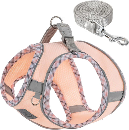 Dog Harness & Leash Set - No Pull Soft Breathable Small Dog Harness, Adjustable Reflective Step-In Vest for Puppy, Kitten, Cats11