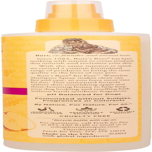 Burts Bees for Pets Waterless Shampoo Spray, with Apple & Honey, 10 Fl Oz | No-Rinse Waterless Formula, Ph Balanced, Ideal for Quick Touch-Ups between Full Baths, No Sulfates Parabens or Phthalates9
