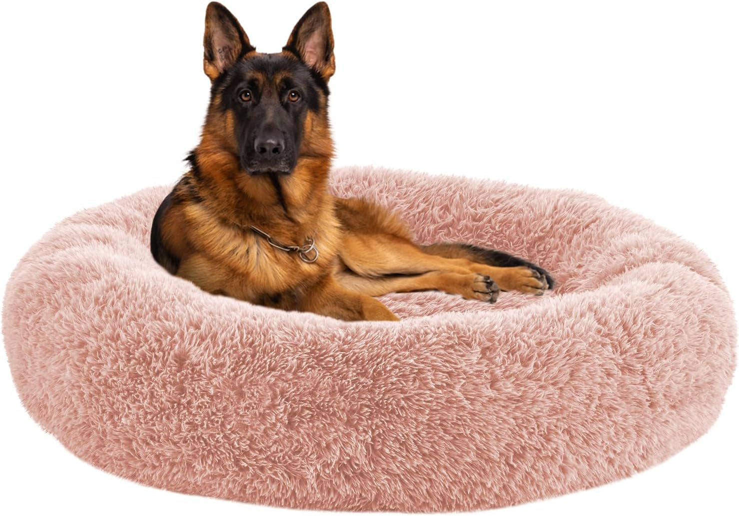 calming-dog-beds-for-large-dogs-faux-fur-donut-cuddler-dog-bed-round-fluffy-pillow-washable-pet-bed-for-dogs-up-to-80lbs-36inch