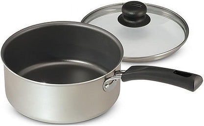 9 Piece Nonstick Cookware Set with Glass Lids, Pots and Pans Including Sauce, Dutch Oven and Sauté, Champagne Kitchen Collection3