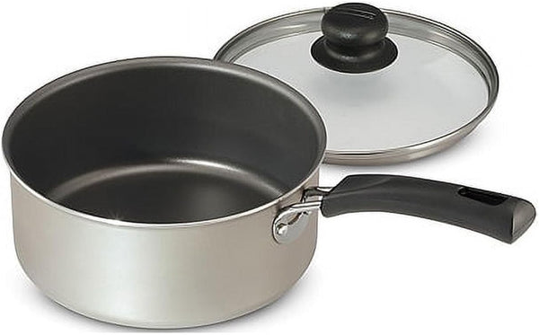9 Piece Nonstick Cookware Set with Glass Lids, Pots and Pans Including Sauce, Dutch Oven and Sauté, Champagne Kitchen Collection3