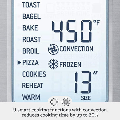 Breville BOV800XL Smart Oven, Brushed Stainless Steel | Bake, Toast, Broil and More with This Versatile Countertop Oven | Convection Setting Reduces Cooking Time by up to 30%5