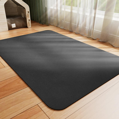 Hotlive Dog Food Mat - Absorbent Cat Mat for Food and Water, No Stains Pet Feeding Bowl Mat, Easy to Clean Pet Placemats, Quick Dry Dog Water Dispenser Mat for Messy Drinkers | Dark Grey 12"X 19"18