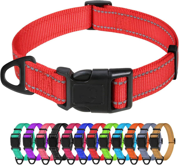 Tagme Small Dog Collar, Reflective Puppy Collar, Sky Blue, 3/8" Width | Lightweight, Nylon Collar for Puppies, Chihuahua, Yorkie & Teacup Dogs 5-15 Lbs, Reflective for Evening Walks, 12 Colors19