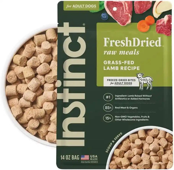 Instinct Freeze-Dried Meals, Freshdried Bites, Natural Dog Food, Grain-Free - Grass-Fed Beef, 25 Oz. Bag9