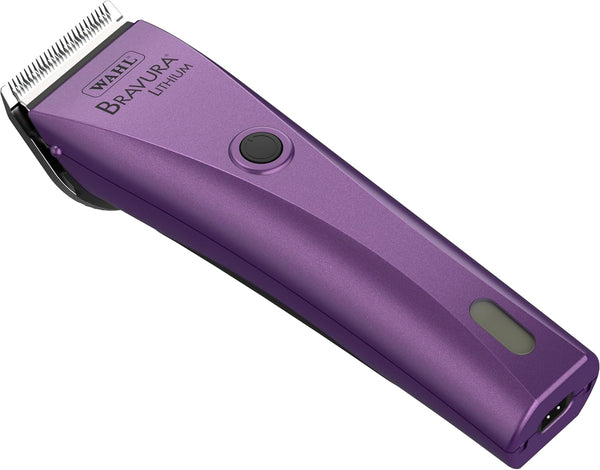 Wahl Professional Animal Bravura Pet, Dog, Cat, and Horse Corded/Cordless Clipper Kit, Purple (#41870-0423)1