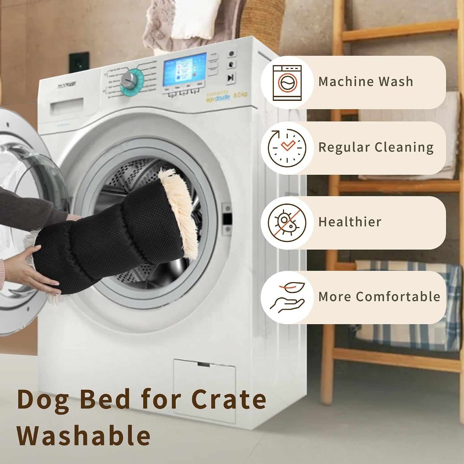 nononfish-dog-crate-bed-for-small-dogs-washable-orthopedic-flat-for-inside-crate-cages-kennel-house-sofa-plush-comfy-sleeping-beige-24-in
