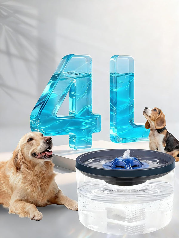Dog Water Fountain 4L/135Oz for Large Dogs & Multiple Pets – Ultra-Quiet Pump, 3 Filters, Automatic Pet Water Dispenser for Fresh, Clean Water1