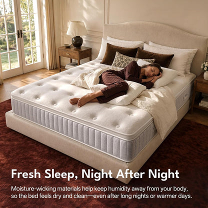 Twin Mattress, 10 Inch Springs Matress, Bed in a Box, Soft and Breathable, Pressure Relief & Motion Isolation, Medium Firm Feel2