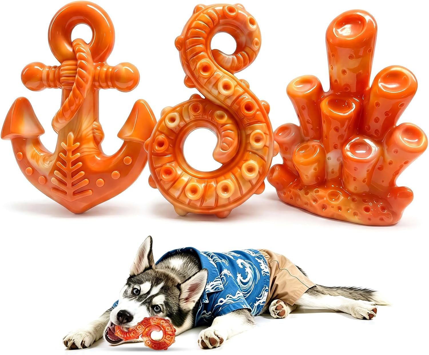 fuufome-dog-chew-toys-for-aggressive-chewers-large-dogs-tough-nylon-bone-indestructible-hard-power-chewing-teeth-cleaning-textures-to-keep-them-busy-2-pack-steak-ribs-toy-for-20-100-lbs-dogs