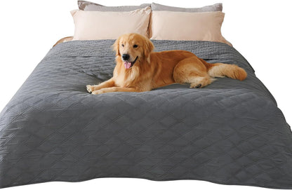 Luciphia 100% Waterproof Couch Cover Blanket for Dogs Anti-Slip Pet Couch Protector Sofa Mat Puppy Cat Blanket with Non-Slip Bottom, Navy Blue, 30X70 Inch19
