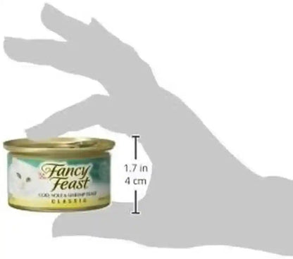 Purina Fancy Feast Seafood Classic Pate Variety Pack, 3 Oz Cans, 30-Pack2