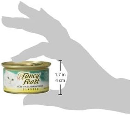 Purina Fancy Feast Seafood Classic Pate Variety Pack, 3 Oz Cans, 30-Pack2