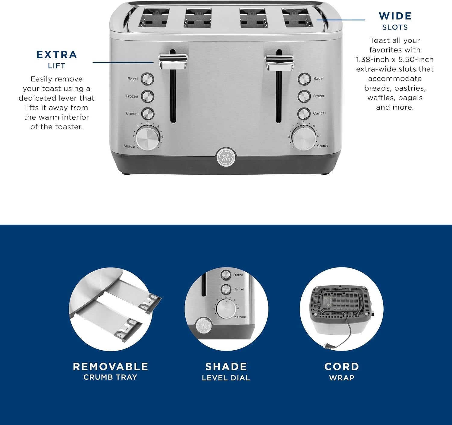 ge-stainless-steel-4-slice-toaster-extra-wide-slots-for-bagels-breads-waffles-more-7-shade-options-countertop-kitchen-essentials-1500-watt
