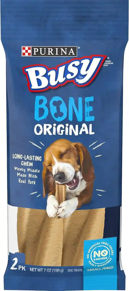 Purina Busy Bone Adult Dog Chew Bone Treats, Original - 10 Ct. Pouch15