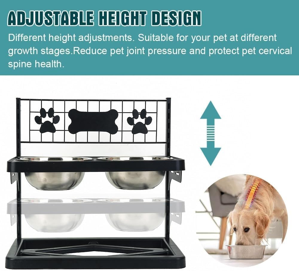elevated-dog-bowls-raised-pet-feeder-adjustable-dog-bowl-stand-with-stainless-steel-bowls-and-abs-frame-double-dog-feeding-station-with-paw-print-bone-decor-for-medium-large-dogs