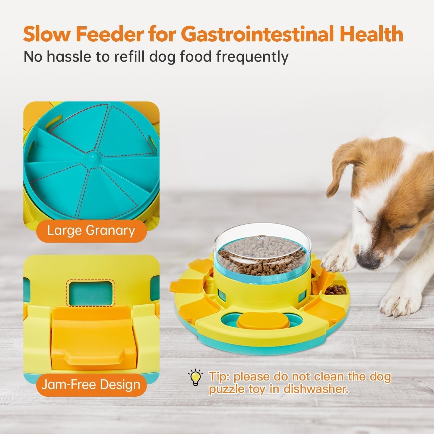 potaroma-dog-puzzle-toy-2-levels-slow-feeder-pup-food-treat-feeding-dispenser-for-iq-training-and-entertainment-for-all-breeds-4-2-inch-height-pup-iq-training-and-entertainment-for-all-breeds-4-2-inch-height