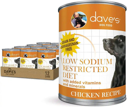Dave'S Pet Food Bland Diet Dog Food (Chicken & Rice), Sensitive Stomach, Easy to Digest Pate, Gluten-Free, Digestive Care, Low Fat (6%) Limited Ingredients, Complete & Balanced, 13.2 Oz (Case of 12)16