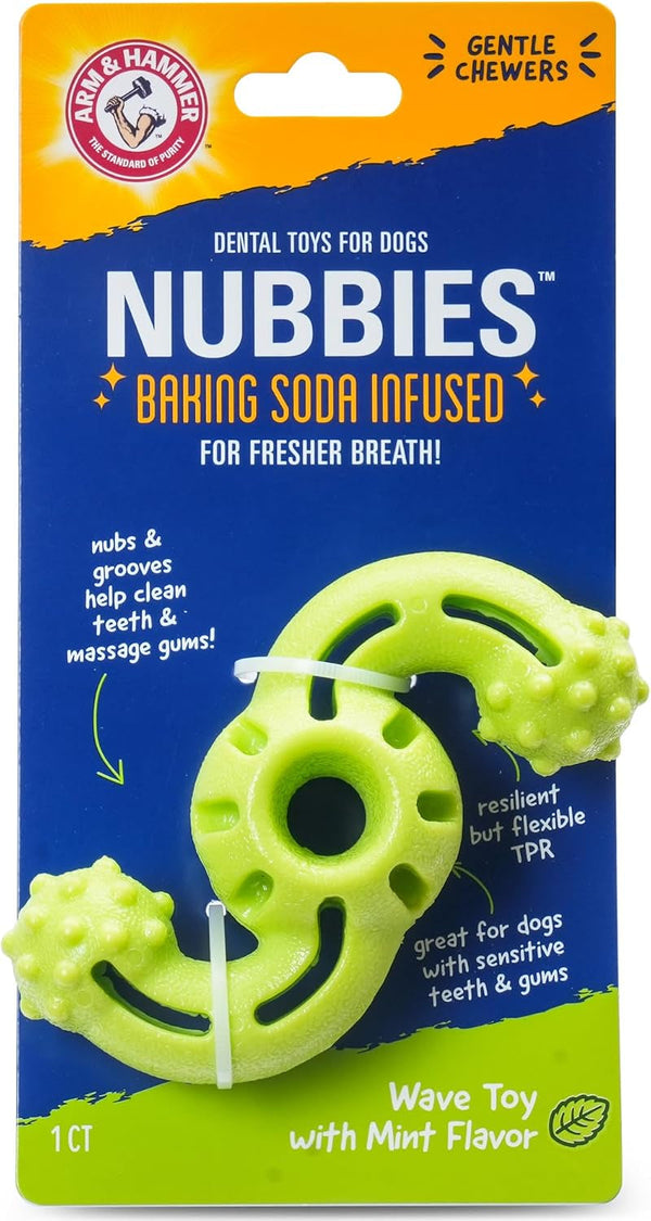Arm and Hammer Nubbies T-Bone Dental Dog Chew Toy with Peanut Butter Flavor, TPR Nubs Clean Teeth and Gums, Durable Nylon Chew for Aggressive Chewers, Helps Reduce Plaque and Tartar25