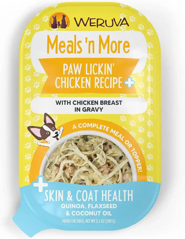 Weruva Meals 'N More Natural Wet Dog Food, Belly Belly Nice! Digestive Support Variety Pack, 3.5Oz Cup (Pack of 10)16