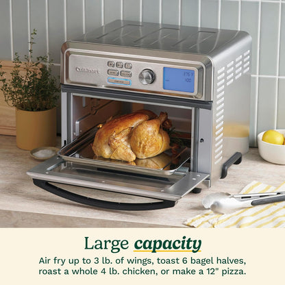 Air Fryer Toaster Oven, Digital Display, 1800 Watt Air Fryer Toaster Oven Combo with Adjustable Temperature and Controls, Stainless Steel Small Kitchen Appliance, TOA-65NAS, Silver5