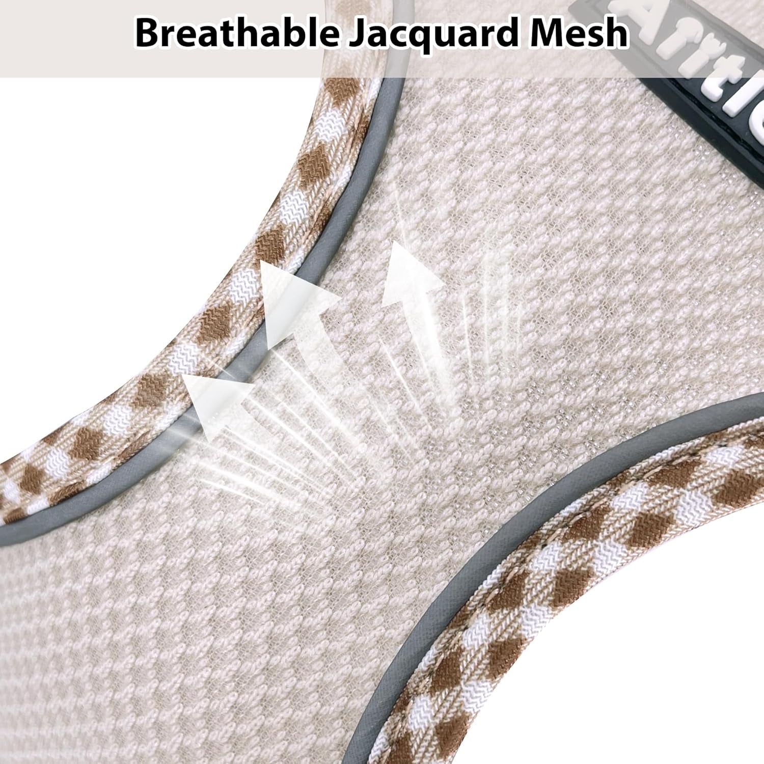aiitle-tiny-dog-harness-lightweight-mesh-step-in-vest-for-puppy-reflective-escape-proof-design-with-high-stick-magic-tape-indoor-outdoor-use-for-chihuahua-maltese-shih-tzubrown-beige-xxxs