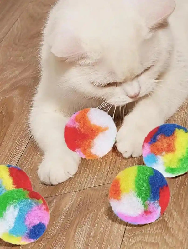 Bonkers Purrpops, Freeze Dried Chicken Flavored Lollipop Cat Treats, 36 Pk with 2 Pom Pom Cat Toys Balls!6