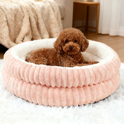 Cat Beds for Indoor Cats,Washable round Donut Dog Bed(Grey,S) | Cute Fluffy Puppy Dogs Beds for Small Dogs Cat Bed with Anti-Slip Bottom,Round Dog Cat Beds for Indoor Cats12
