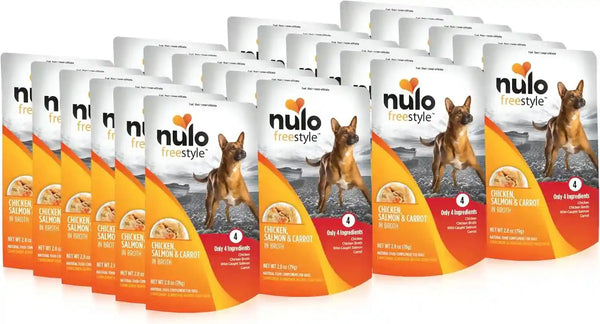 Nulo Freestyle Variety Flavor Real Meat Grain-Free Premium Puppy & Dog Food Topper, 2.8 Ounce (Pack of 6)23