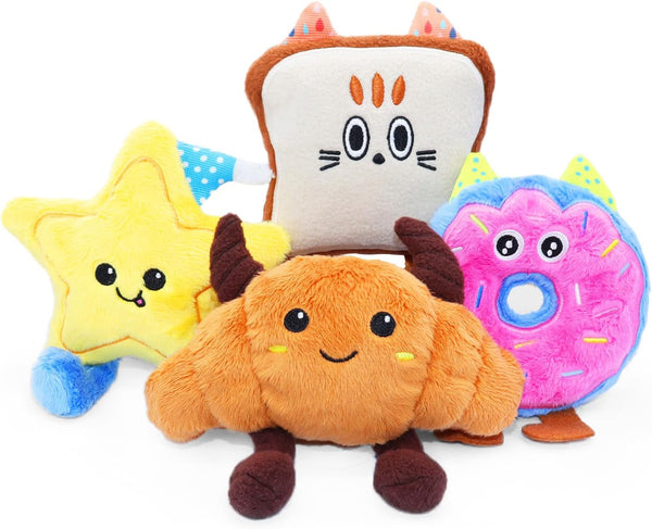 DODODOLA Dog Toys Puppy Toys Cute Squeaky Elephant Dog Toy with Crinkle Paper Stuffed Plush Animal to Keep Them Busy for Small Medium Large Dogs6