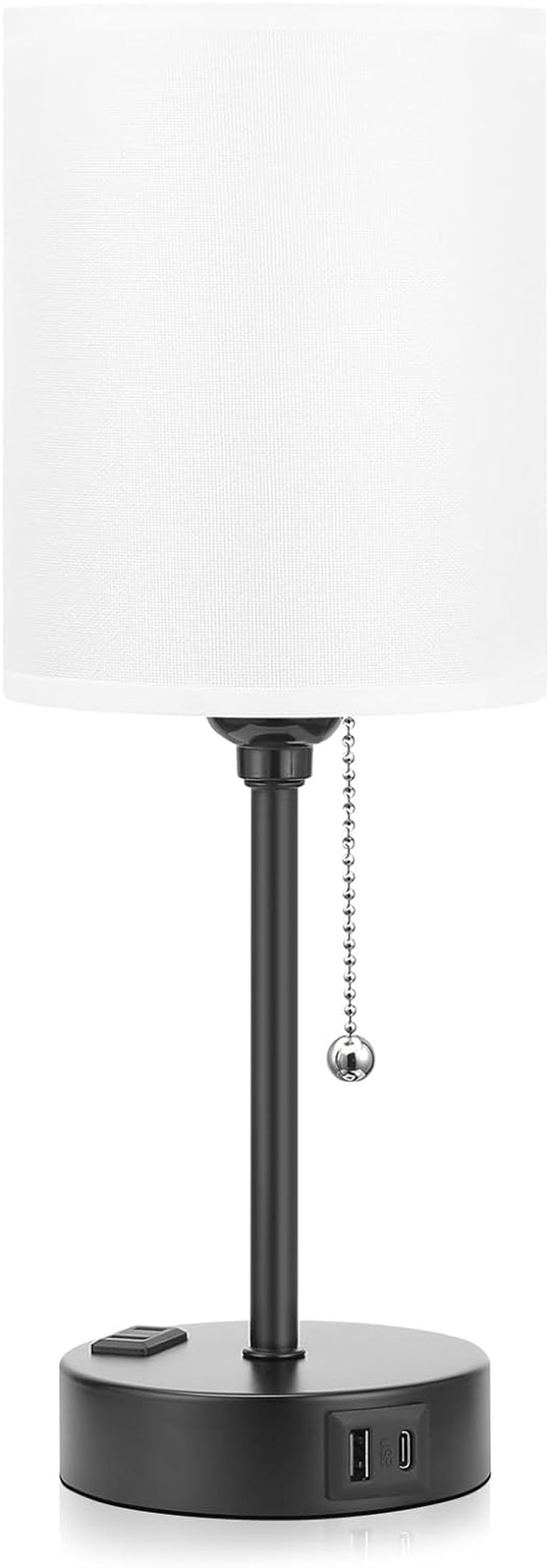 bedside-table-lamp-for-bedroom-small-desk-lamp-with-usb-ports-usb-a-c-ports-ac-outlet-3-color-temperatures-led-bulb-included-white-fabric-shade-black-metal-base-14-nightstand-lamp