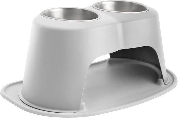 Weathertech Double High Pet Feeding System - Elevated Dog/Cat Bowls - 8 Inch High Dark Grey (DHC3208DGDG)21