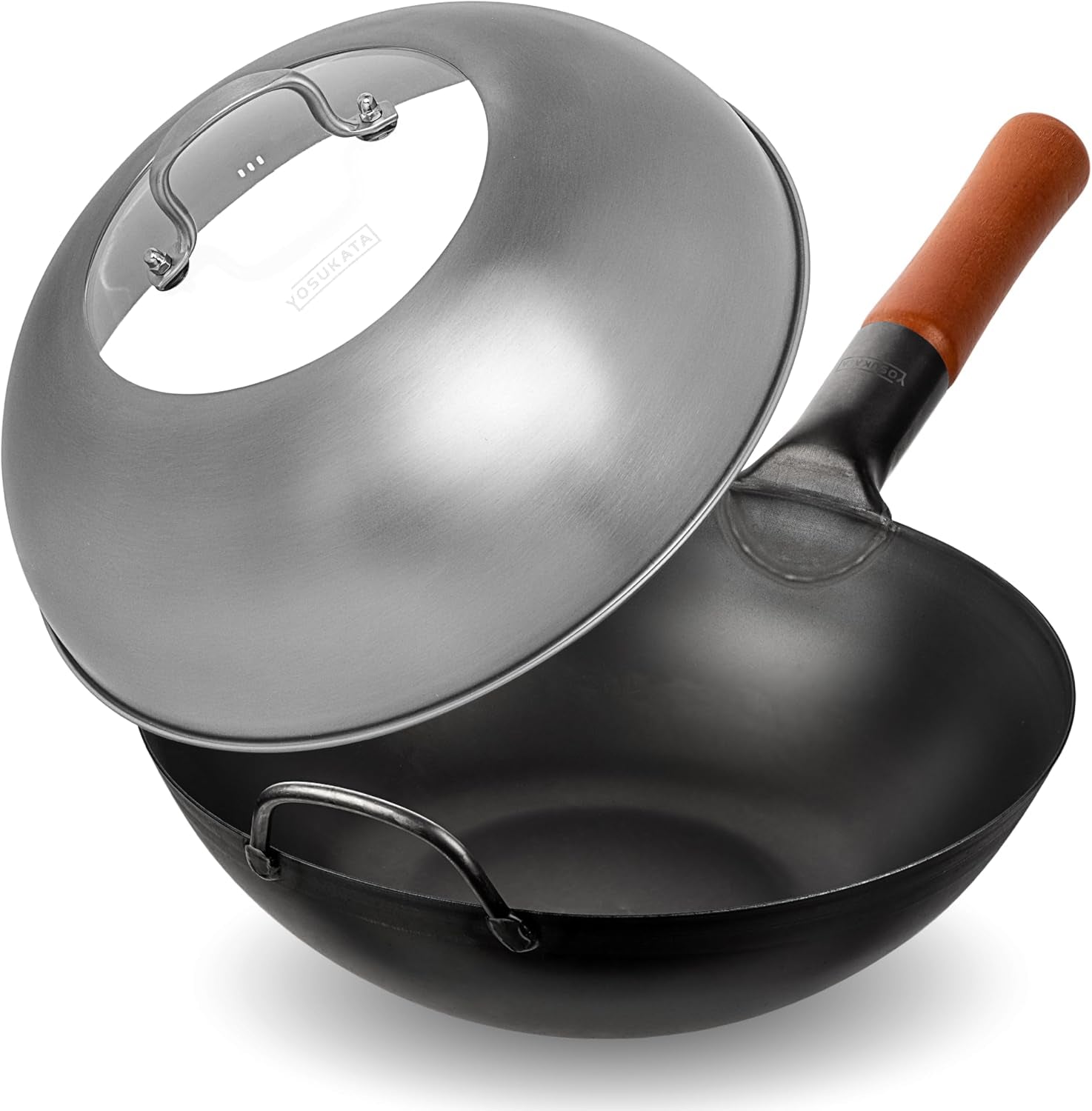 carbon-steel-wok-pan-11-8-woks-and-stir-fry-pans-wok-lid-11-4-in-premium-stainless-wok-cover-with-tempered-glass-insert-steam-holes-and-ergonomic-handle