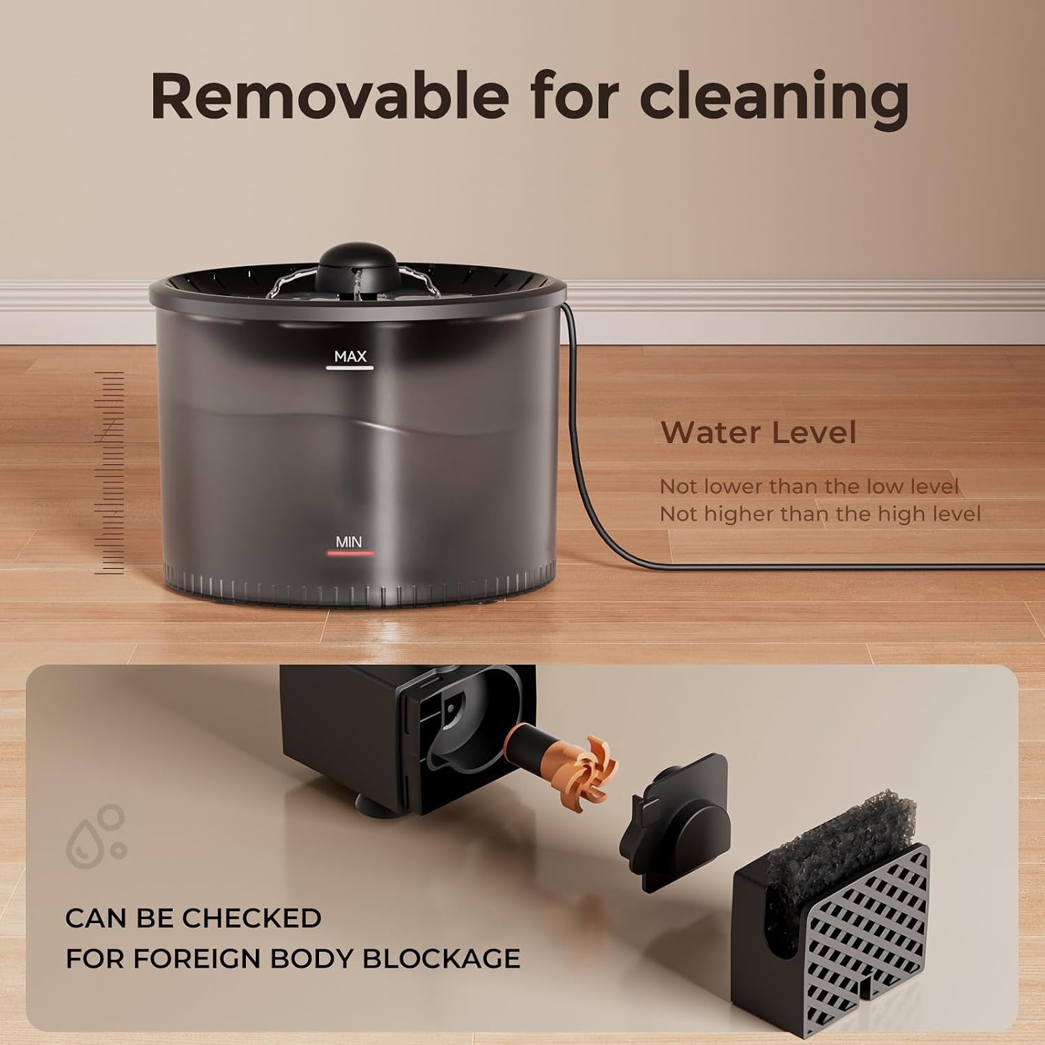 imipaw-automatic-cat-feeder-and-water-fountain-timed-dry-food-dispenser-programmable-portion-control-1-6-meals-per-day-desiccant-bag-cat-fountains-for-drinking-with-filter-small-pets-3l-combo