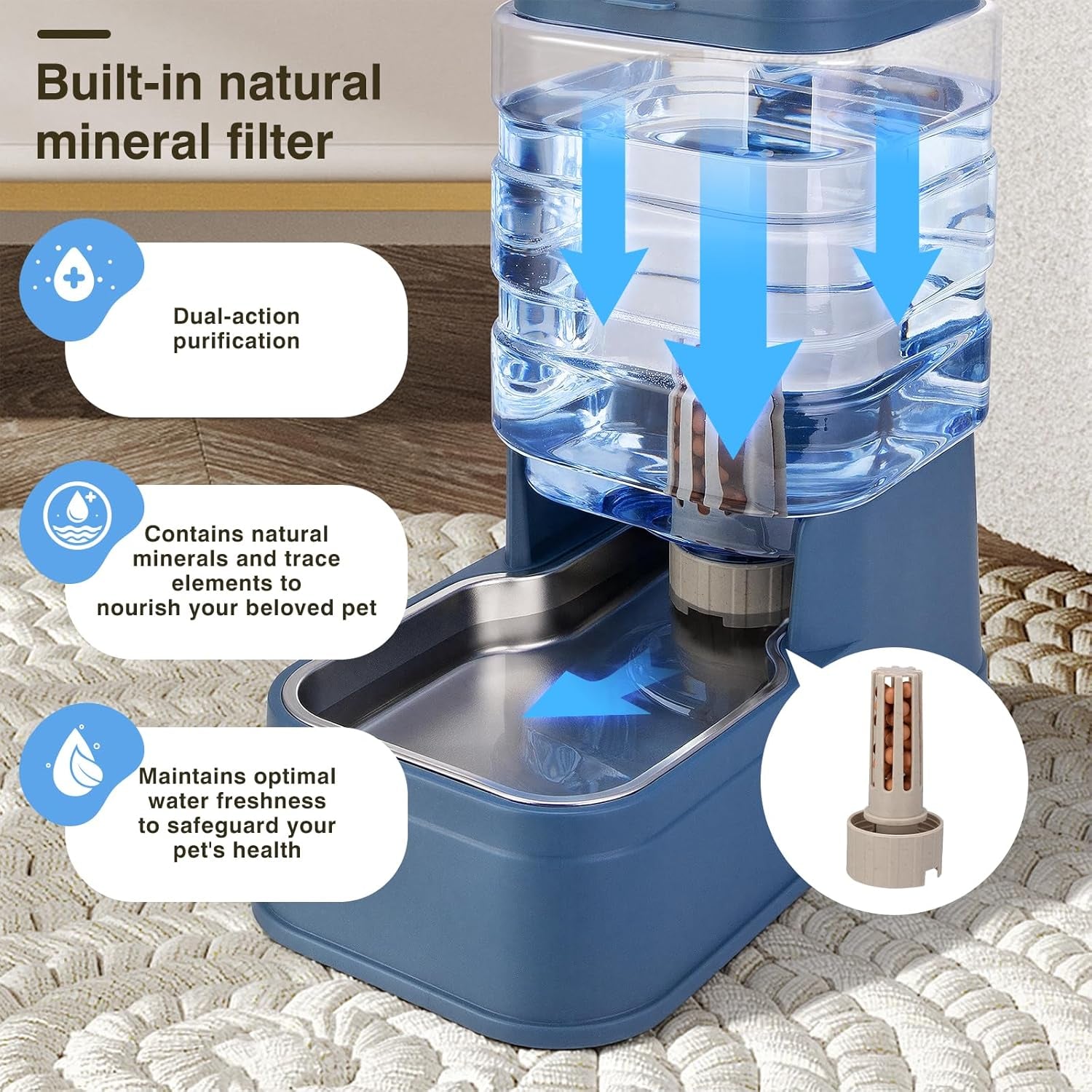 2-pack-automatic-cat-feeder-and-water-dispenser-1-3gallon-dog-gravity-food-feeder-and-water-with-ice-pack-stainless-steel-dry-food-and-waterer-bowl-for-small-medium-large-pets-blue