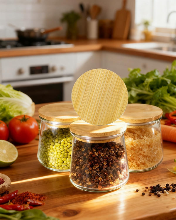 8 Pack Oui Yogurt Jar Lids with 8 Labels, Food-Grade Bamboo Lids for 5Oz Oui Yogurt Jars, Reusable Wooden Canning Covers Perfect for Oui Yogurt Bottle with Airtight Seal Ring(Jar Not Included)8