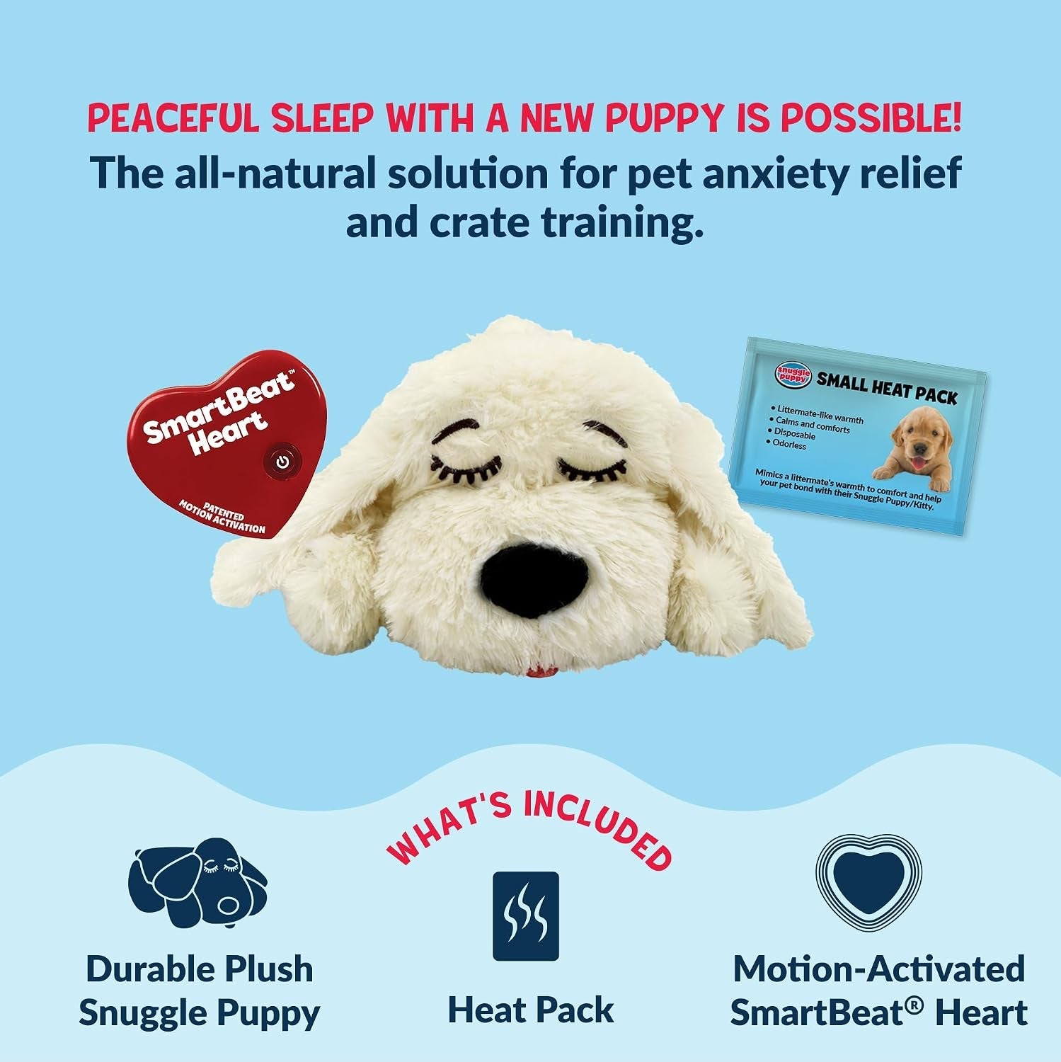 snuggle-puppy-heartbeat-puppy-toy-for-small-breeds-compact-plush-dog-toy-with-real-feel-pulse-designed-for-crate-time-first-nights-and-rest-cream