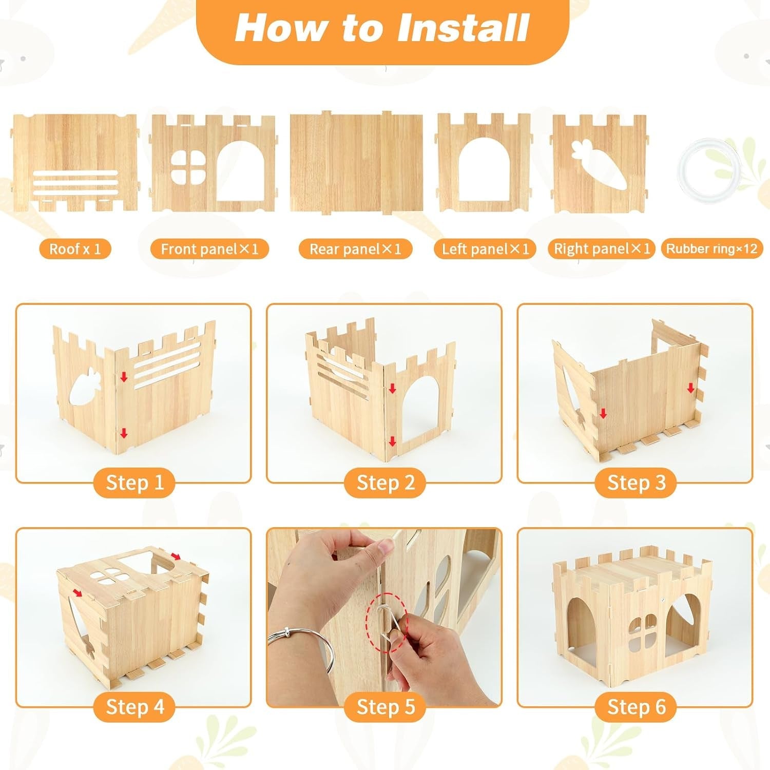 bwogue-large-wooden-bunny-hideout-detachable-rabbit-castle-for-small-animal-wooden-rabbit-hideout-wooden-rabbit-hideaway-bunny-houses-and-hideouts-two-doors-2-story-play-rest-indoor-rabbit