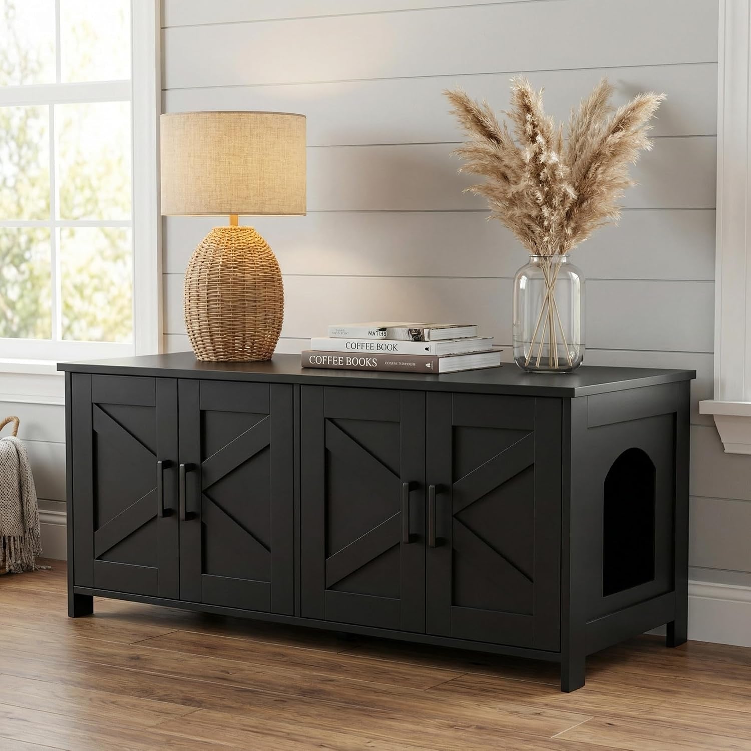 homhedy-39-4-l-cat-litter-box-enclosure-with-barn-door-black-wooden-cat-washroom-furniture-cat-house-pet-storage-cabinet-dog-proof-fit-most-of-litter-box-farmhouse-style