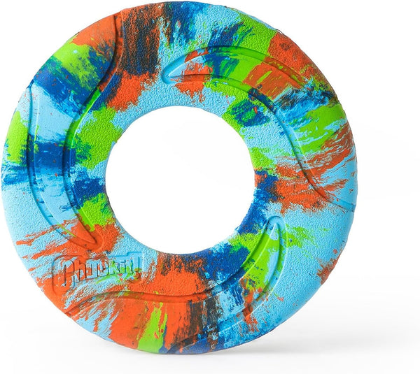 Chuckit! Amphibious Zipflight Floating and Flying Disc Dog Toy, Medium (8.5"), Assorted Colors (Orange and Blue/Green and Blue)11