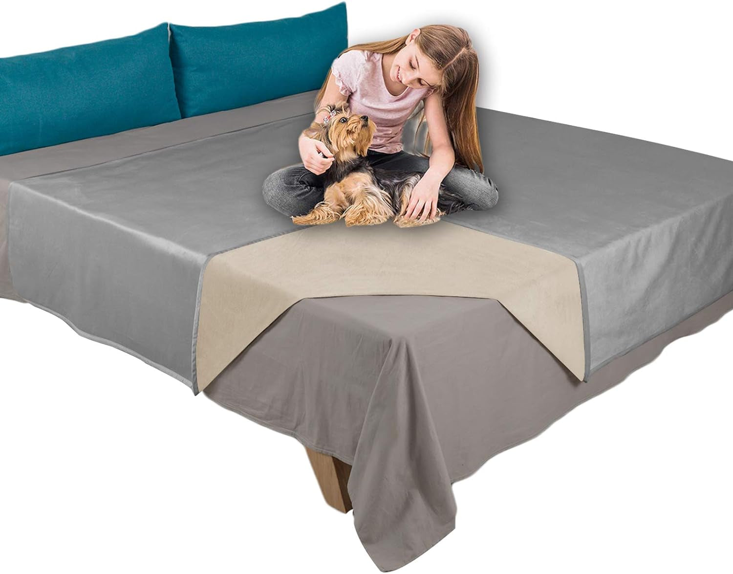 ameritex-pet-bed-blanket-reversible-100-waterproof-velvet-super-soft-for-sofa-and-bed-82x102-inches-cream-sand