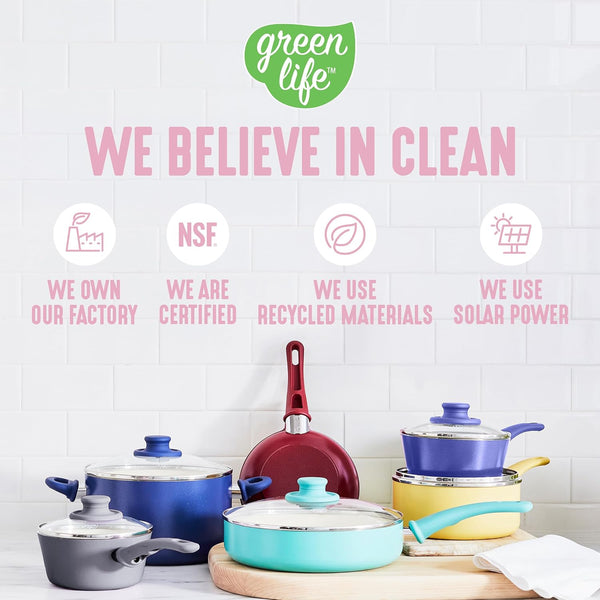 8 Piece Nonstick Cookware Set, Non-Toxic Pfas-Free Ceramic Pots & Pans, Dishwasher & Oven Safe, Frying, Sauce, Stock Pot, Glass Lids, Stay-Cool Handles, Wobble Free, Light Pink7