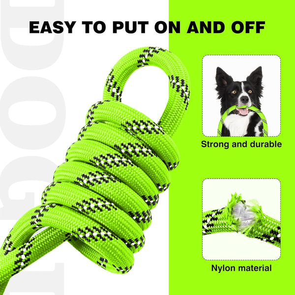 Lynxking Slip Lead Dog Leash Reflective, Heavy Duty Comfortable Strong Rope for Large Medium Small Dogs No Pull Pet Training (Light Green, Large 1/2In X 6Ft-Slip Lead)5