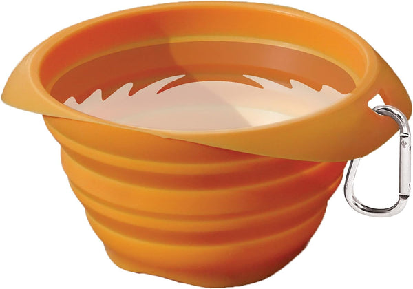 Kurgo Collaps-A-Bowl, Barn Red | Collapsible Travel Dog Bowl, Holds up to 24Oz, Food-Grade Silicone, PVC & Bpa-Free, Dishwasher Safe, Includes Carabiner Clip7