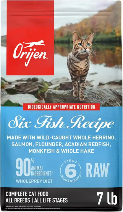 ORIJEN Grain Free WHOLEPREY Dry Cat Food Original Recipe 4Lb. Bag | 90% Animal Ingredients, Freeze Dried, Fresh or Raw Ingredients, High Protein, Heart Health, Free-Run Poultry9