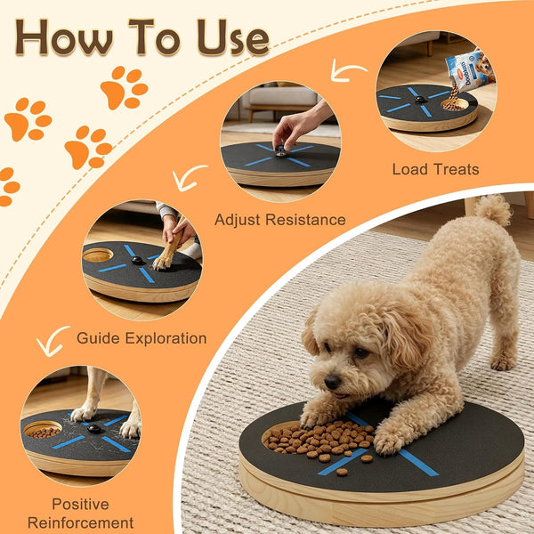 Adjustable Resistance Dog Nail Scratcher Board - with Treat Box | Non-Slip Detachable Paw Grinding Board, Stress-Free Interactive Grooming Toy for Small Medium Large Dogs6