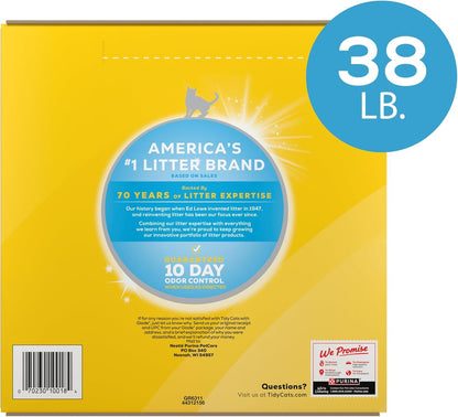 Purina Tidy Cats Lightweight Cat Litter, Clumping Multi Cat, Glade Clear Springs Odor Control, Low Dust, 38 Lb. Box9