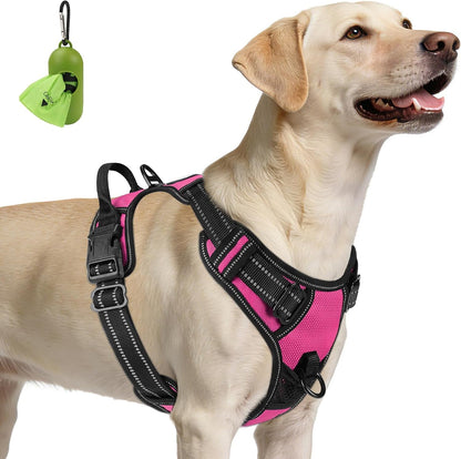 Joytale No Pull Dog Harness Medium Sized Dog, Front Clip, Black | Grab Handle for Instant Control, Padded & Adjustable Vest, Sturdy Metal D-Rings, for Safe Training & Daily Walking17