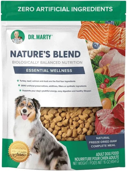 Dr. Marty Nature'S Blend Freeze-Dried Raw Dog Food 18 Oz, (3 Bags X 6 Oz)1